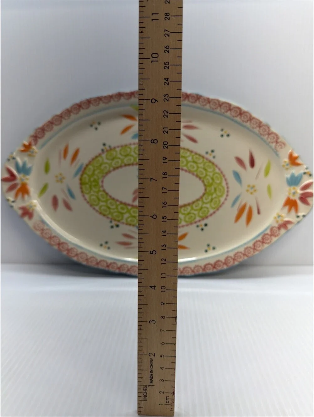 Temptations Tara Old World Springfetti Oval Serving Platter 18